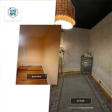 Interior-Remodeling-with-Wallpaper-and-Bookshelves-Performed-in-Denver-CO 0